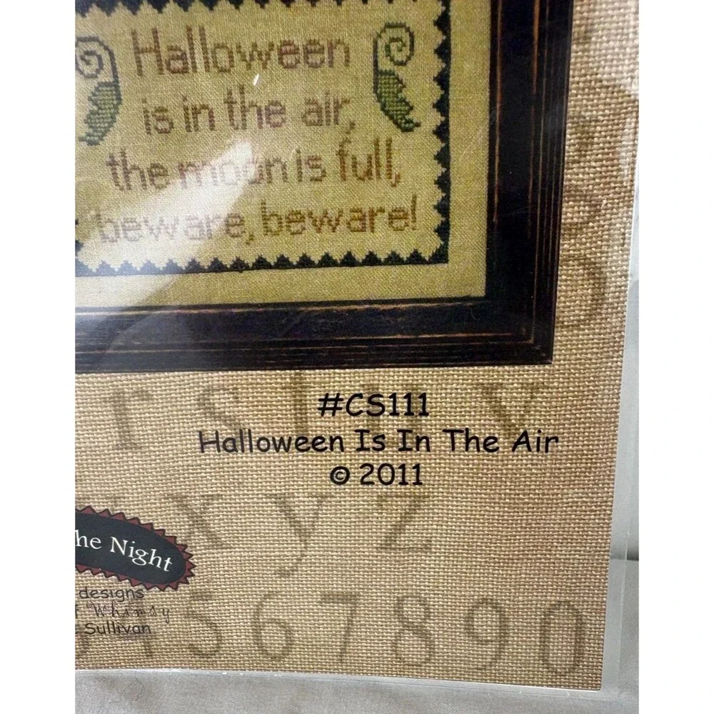Halloween Is In The Air Cross Stitch Chart Bonnie Sullivan Folk Art CS111